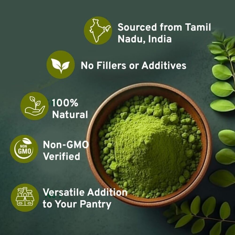 Moringa Powder (397G/14Oz) Moringa Oleifera Leaf Powder - Gluten Free, Non-Gmo | Perfect For Smoothies, Drinks, Tea & Recipes |