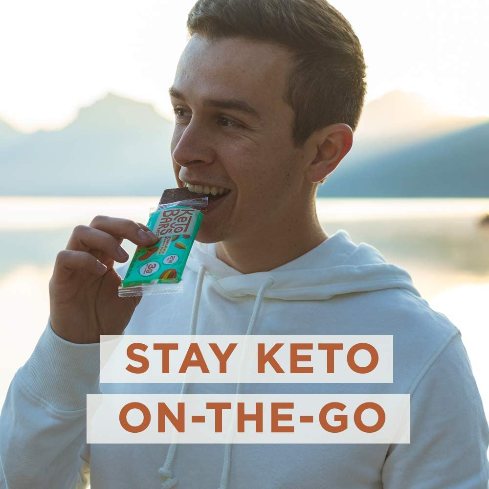 Keto Bars The Original Keto Snack Bar, Gourmet Simple Ingredients Low Carb, No Sugar, Rich In Ketogenic Fats, The Perfect Ketobars Snacks For Keto Diet Food Products (10 Pack, 1.65 Ounce)