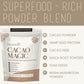 Philosophie Organic Cacao Magic Superfood Blend - Plant-Based Protein Powder, Unsweetened Vegan Chocolate, 8 Ounce