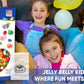 Jelly Belly Jelly Bean Assorted Flavor - 9.8Oz Bag With R.U.S. Candy Pocket Size Travel Bag + 3 R.U.S. Candy Cards (Kids Mix)