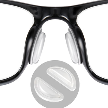 Surmap Eyeglass Nose Pads, Soft Silicone Adhesive Glasses Nose Pad, Anti-Slip Heighten Air Chamber Nose Pads For Full Plastic Fr