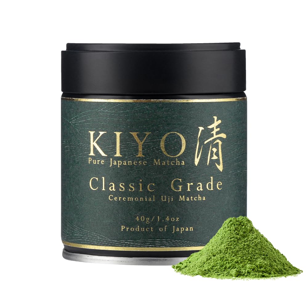 Kiyo Matcha Ceremonial Uji Matcha Green Tea Powder - Classic Grade, 40g (1.41oz)