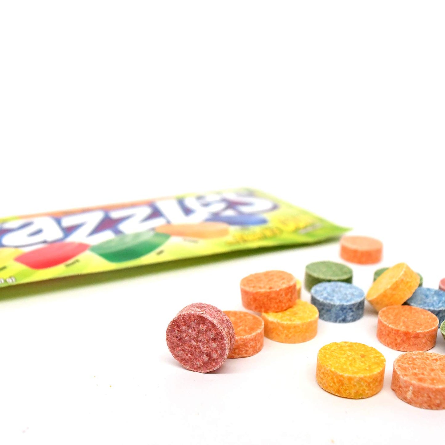 Sour Razzles Candy/Gum, Box Of 24 1.4-Ounce Bags