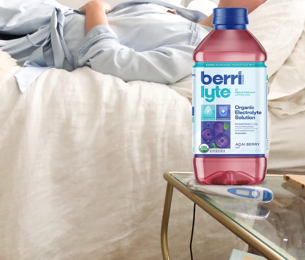 Berri Lyte Electrolytes Hydration Beverages With Coconut Water, Organic & Plant Based Electrolyte, Pediatric Rehydration Drink,