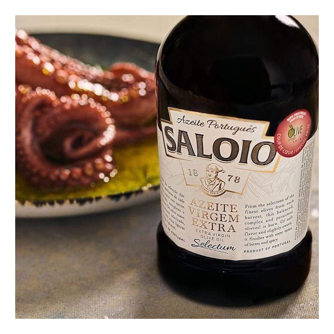 Saloio - Selectum Extra Virgin Olive Oil - Azeite Virgem Extra Selectum - 500Ml Bottle - Product Of Portugal