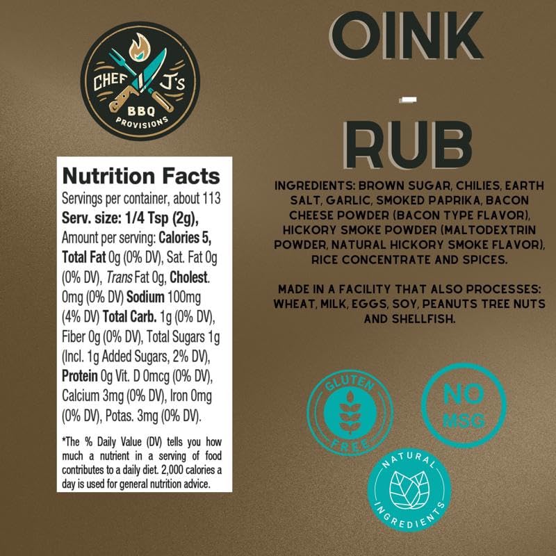 BBQ RUB OINK 8OZ (Pack of 1)