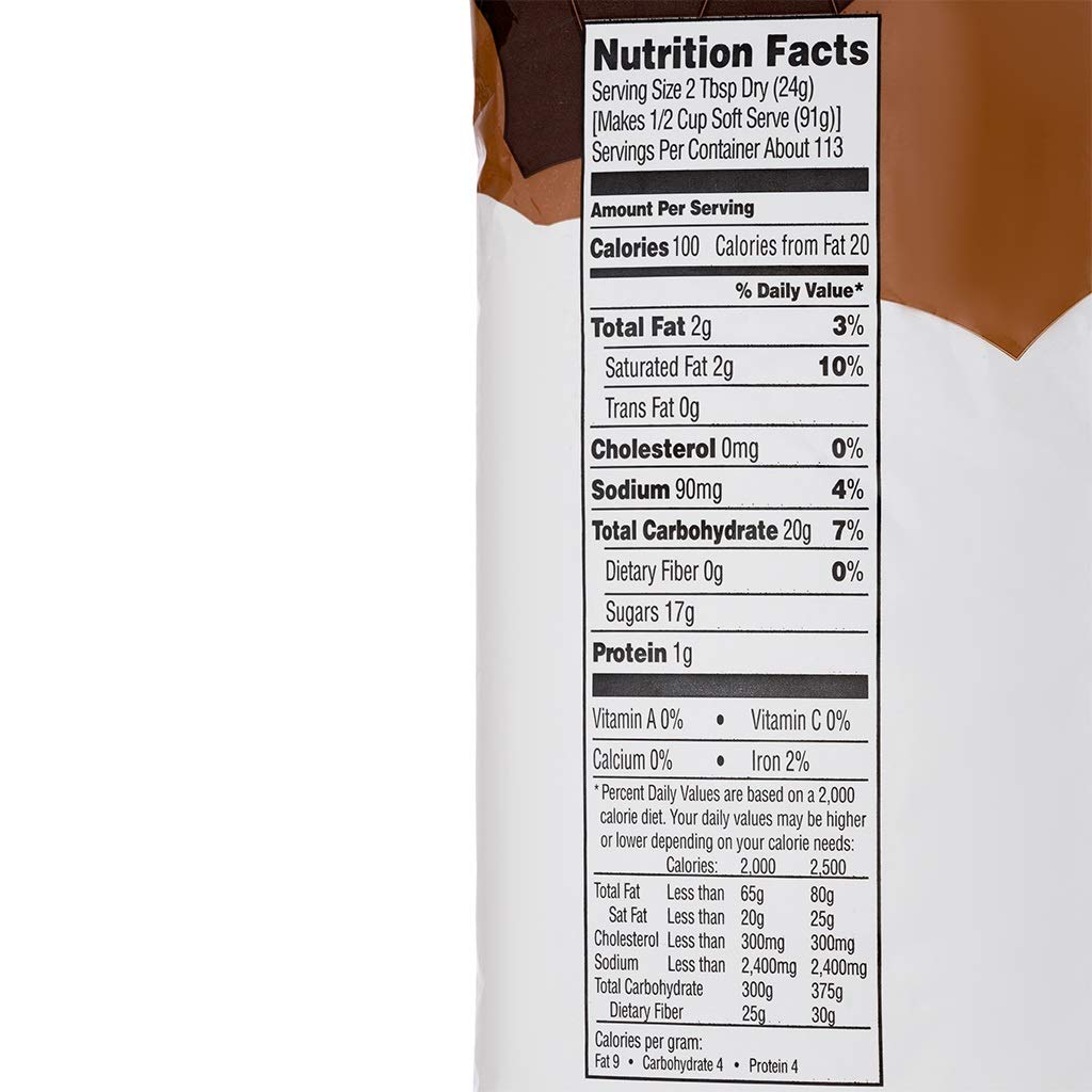 Frostline Chocolate Soft Serve Mix, 6 lb Bag - Creamy, Delicious Ice Cream Base for Smoothies & Desserts