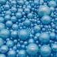 Edible Blue Sugar Pearls Sprinkles Candy Mix Size Pearls Cake Decorations Cupcake Toppers Cookie Decorating Perfect For Wedding