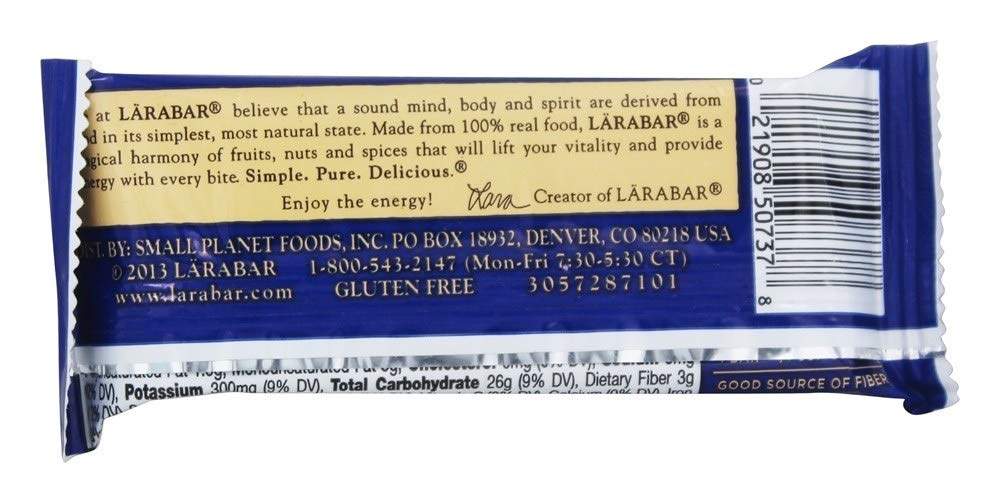 Larabar Blueberry Muffin Fruit & Nut Bar, 1.6 Oz (Pack Of 8)