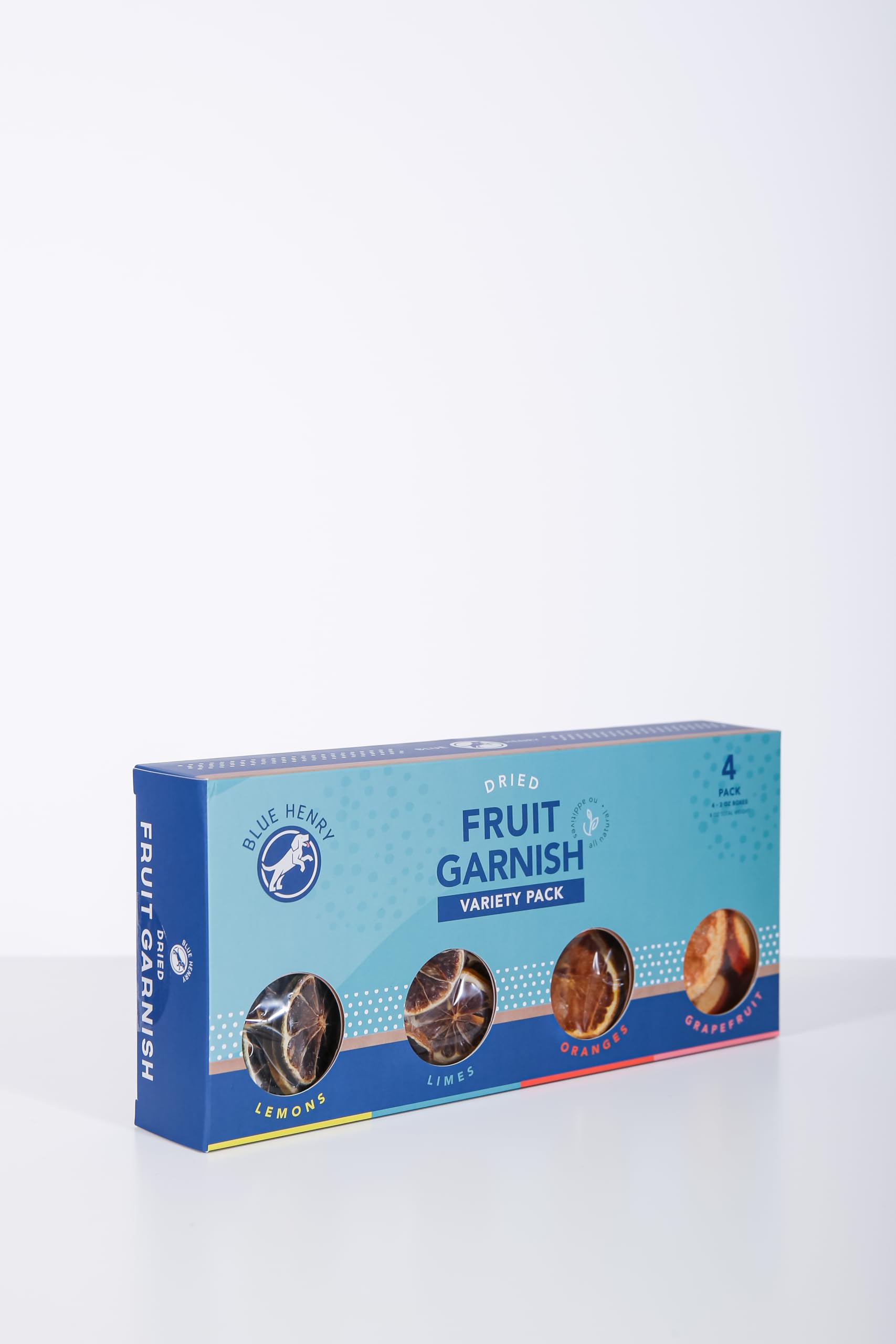 Bluehenry Variety Pack Dried Fruit Garnish - Orange  Lime  Lemon And Grapefruit - 2 Oz Each