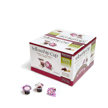 BROADMAN CHURCH SUPPLIES Pre-filled Communion Cup Set, Juice and Wafer, 250 Count