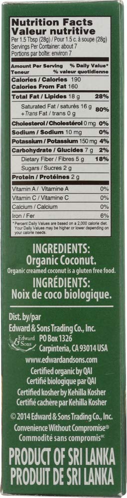 Lets Do Organics Coconut Creamed, 7 Oz