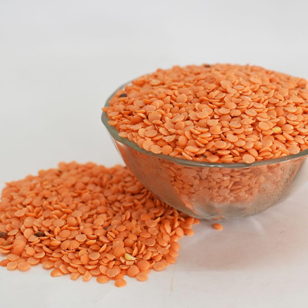 Dried Light Red Lentil Beans By Dasher'S Spice & Beans | Masoor Dal | 8 Lbs.