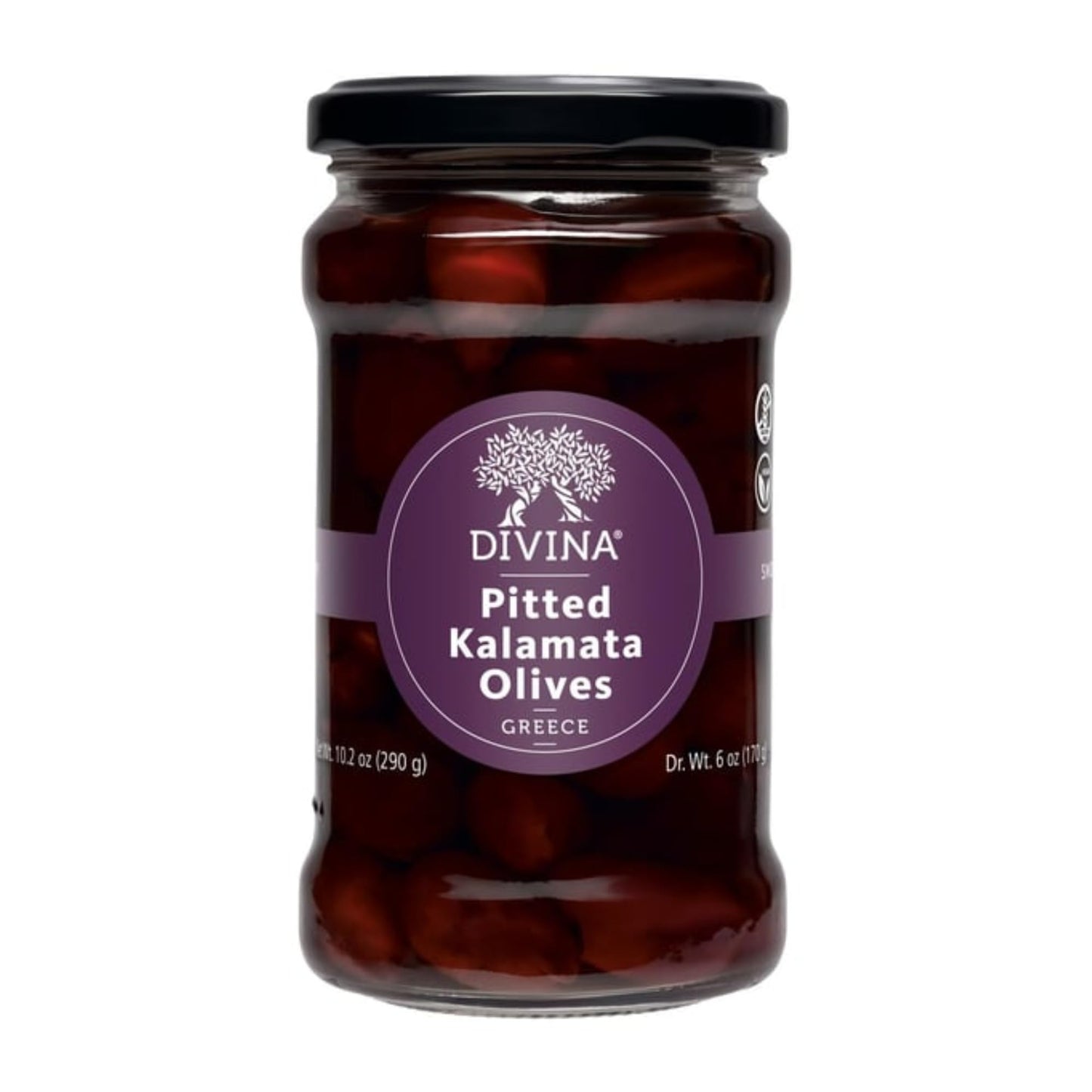 Divina Pitted Kalamata Olives, 10.2 Oz (2-Pack)