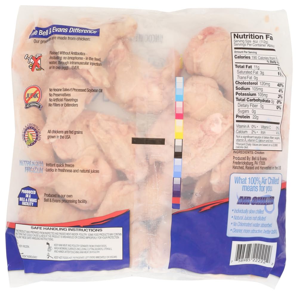Bell & Evans Cut Chicken Wings, 40 Oz