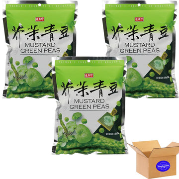 Mustard Flavor Green Peas 240g/8.46oz pack of 3