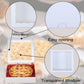 RomanticBaking Pie Boxes, 50pcs, 9x9x2.5 Inches, White, Paper, Model Wh9in50, Ideal for Chocolates, Cookies, and Cakes