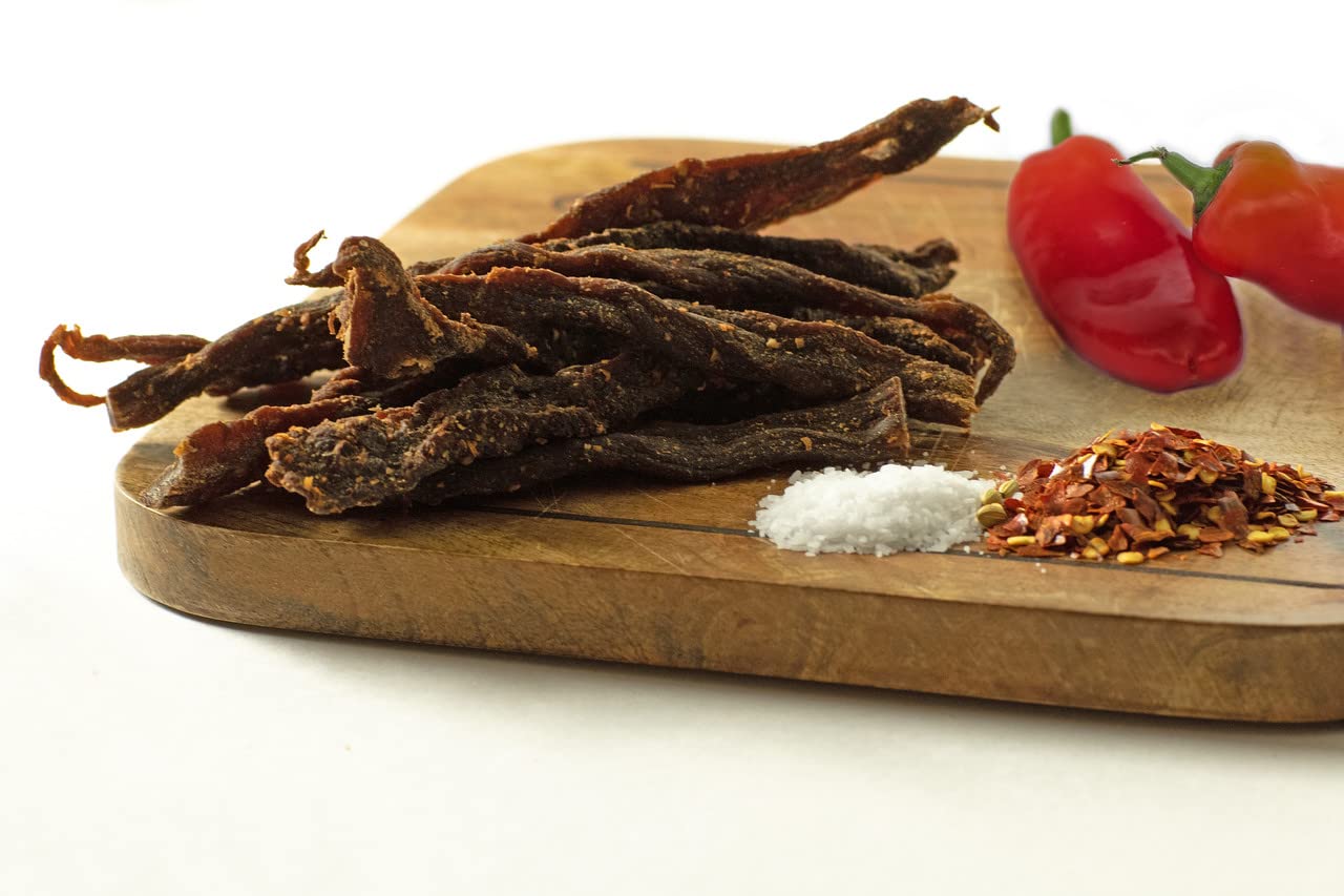 RAVENLINE Biltong Depot Chili Bites - Pack of 3 x 2oz Bags - Spicy Dried Meat Snack