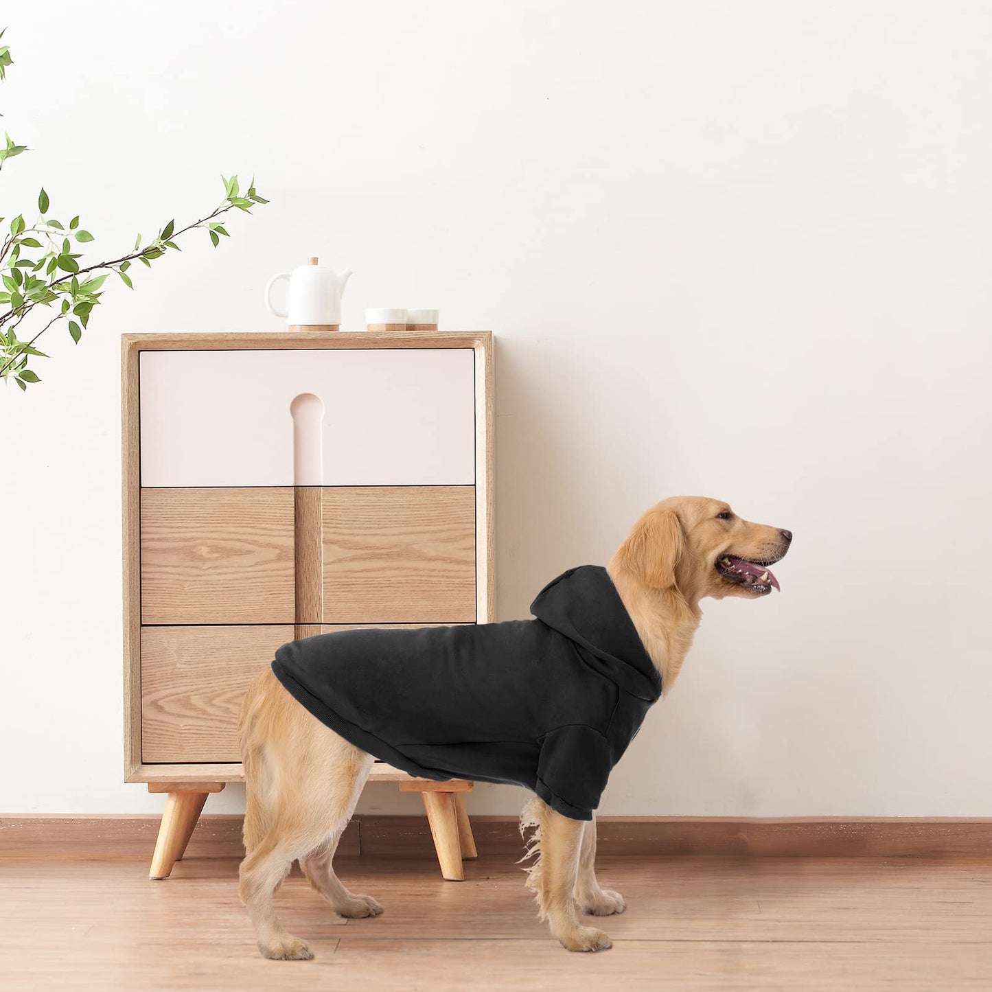 Bingpet Dog Hoodies-Fleece Lined-Hooded Pullover For Dog Cat In Cold Weather