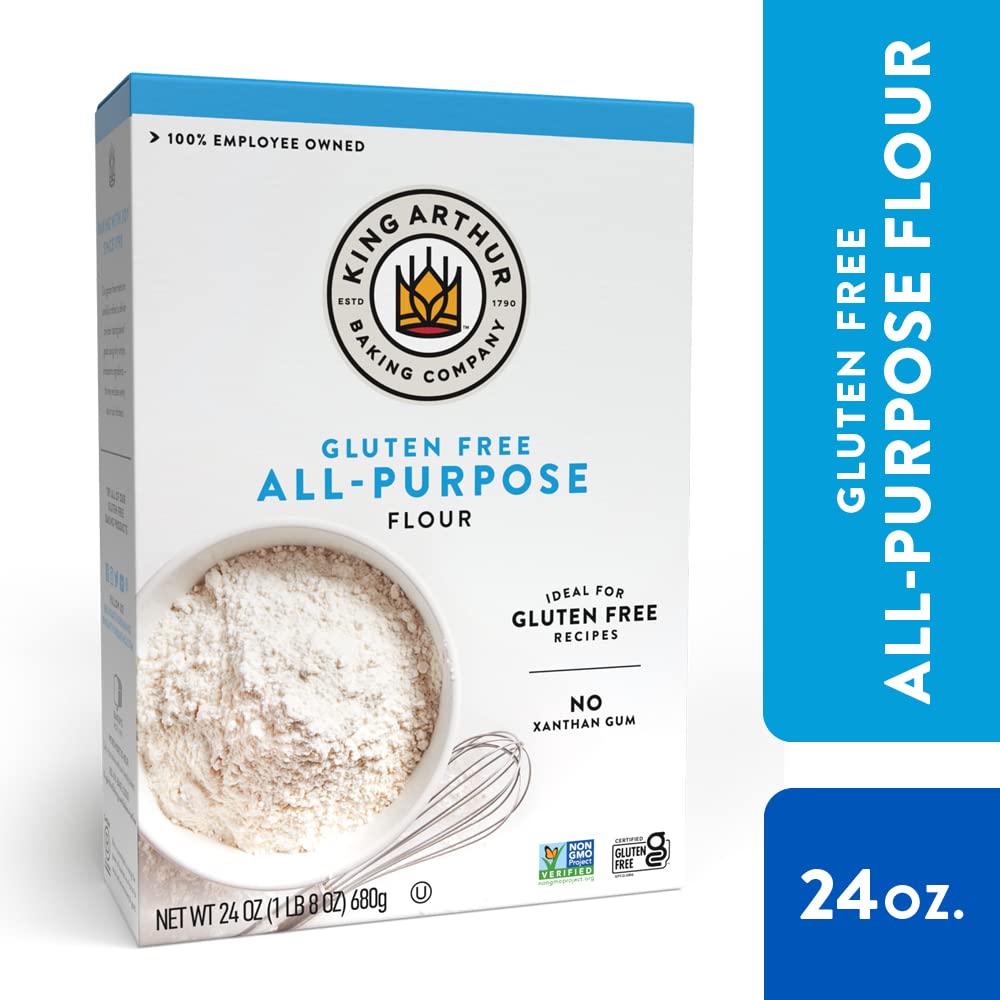 King Arthur, All-Purpose Flour, Gluten-Free Flour, Non-GMO Project Verified, Certified Kosher, 24 Ounces (Pack of 2)