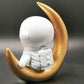Sumerk Resin Astronaut Cake Toppers Outer Space Cake Toppers Spaceman Birthday Party Cake Decorations Astronaut Figurine Ornamen