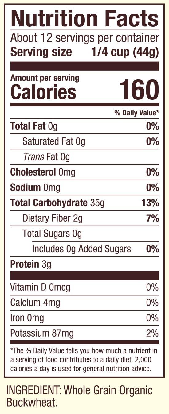 Bob'S Red Mill Organic Gluten Free Creamy Buckwheat Hot Cereal, 18Oz (Pack Of 4) - Non Gmo, Whole Grain, Vegan, Kosher