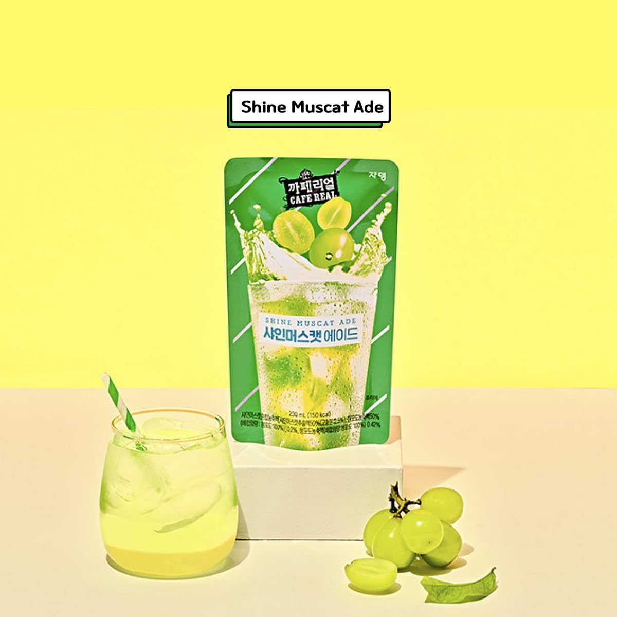 Dalgaru Korean Convenience Store Drink Pouch Sampler Set - 5 Pack (G , Strawberry, Blue Lemonade, Peach Ice Tea, Shine Muscat)
