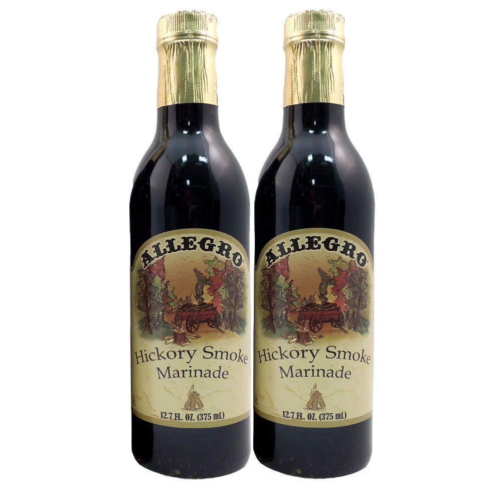 Allegro Marinade for Meat & Veggies, Hickory Smoke, Kosher & Gluten Free, 12.7 Oz (Pack of 2)