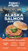 Trident, Alaskan Salmon Burgers (Frozen), 11.2 Oz