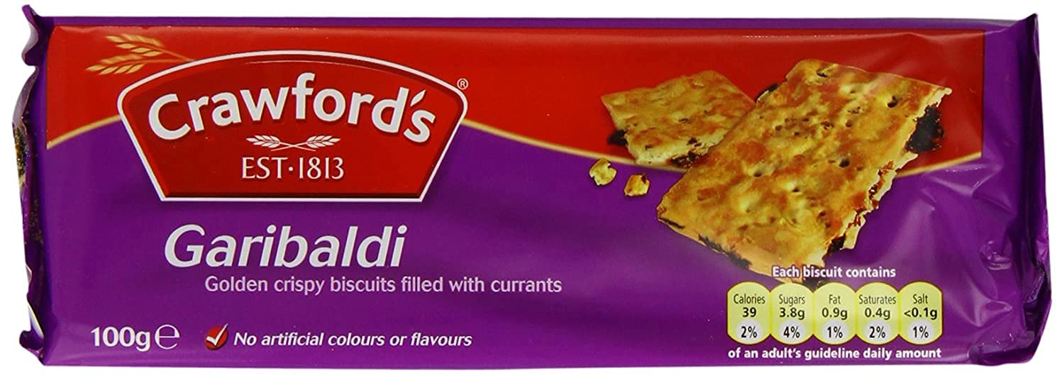 Crawfords Garibaldi Biscuits 100g (Pack of 12)