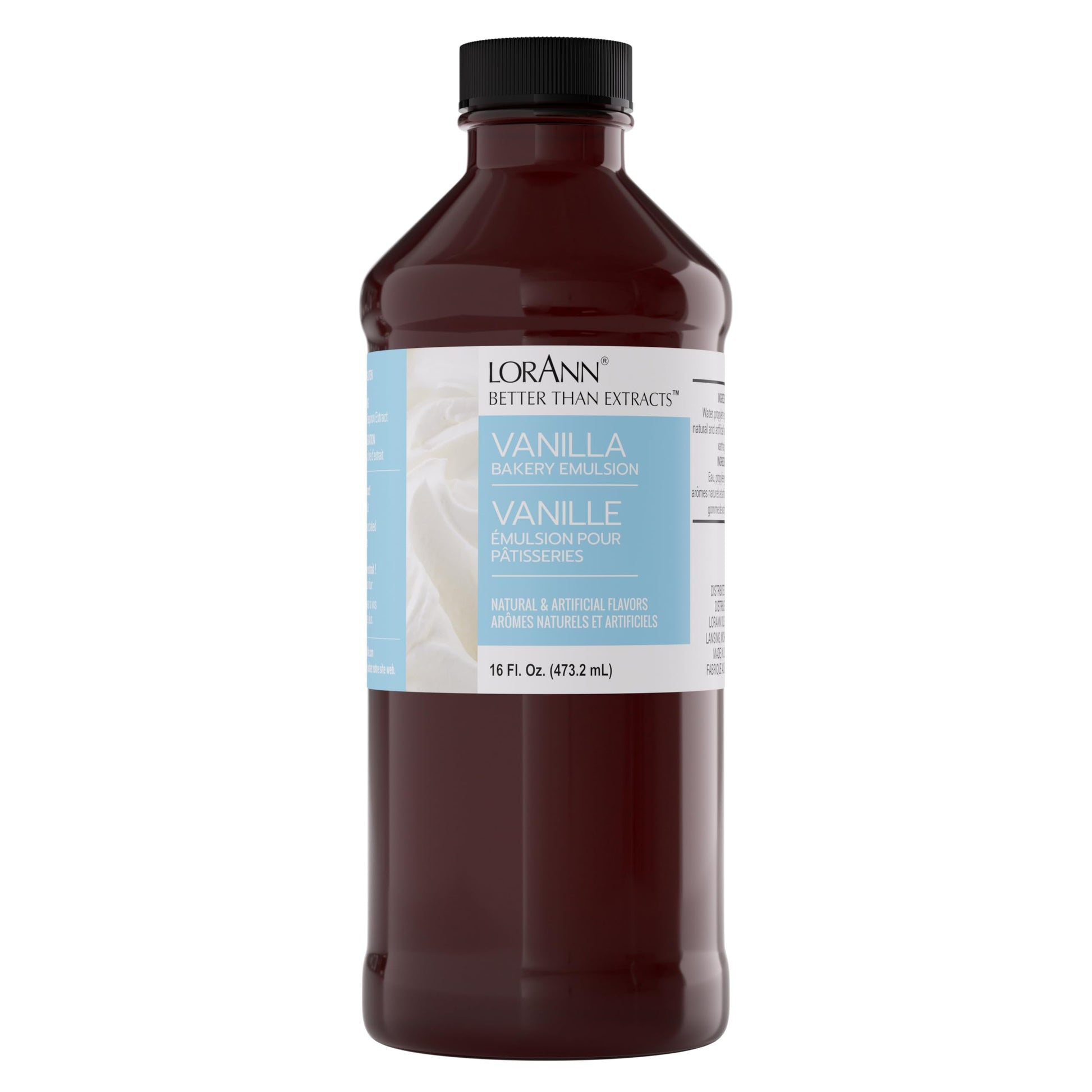 LorAnn Oils Vanilla Bakery Emulsion: True Essence, Ideal for Boosting Fruit Tones in Cakes, Cookies & Desserts, Gluten-Free, Ket