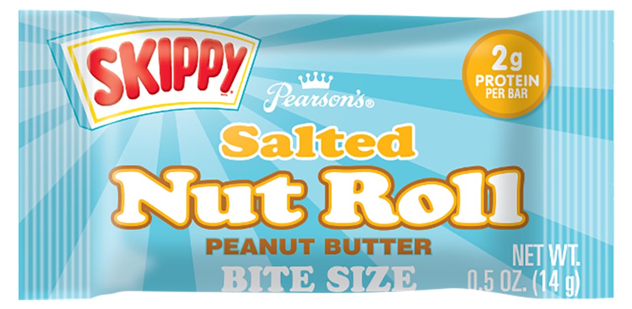 Pearsons SKIPPY® Peanut Butter Salted Nut Roll Candy | 11 oz Bag | Individually Wrapped