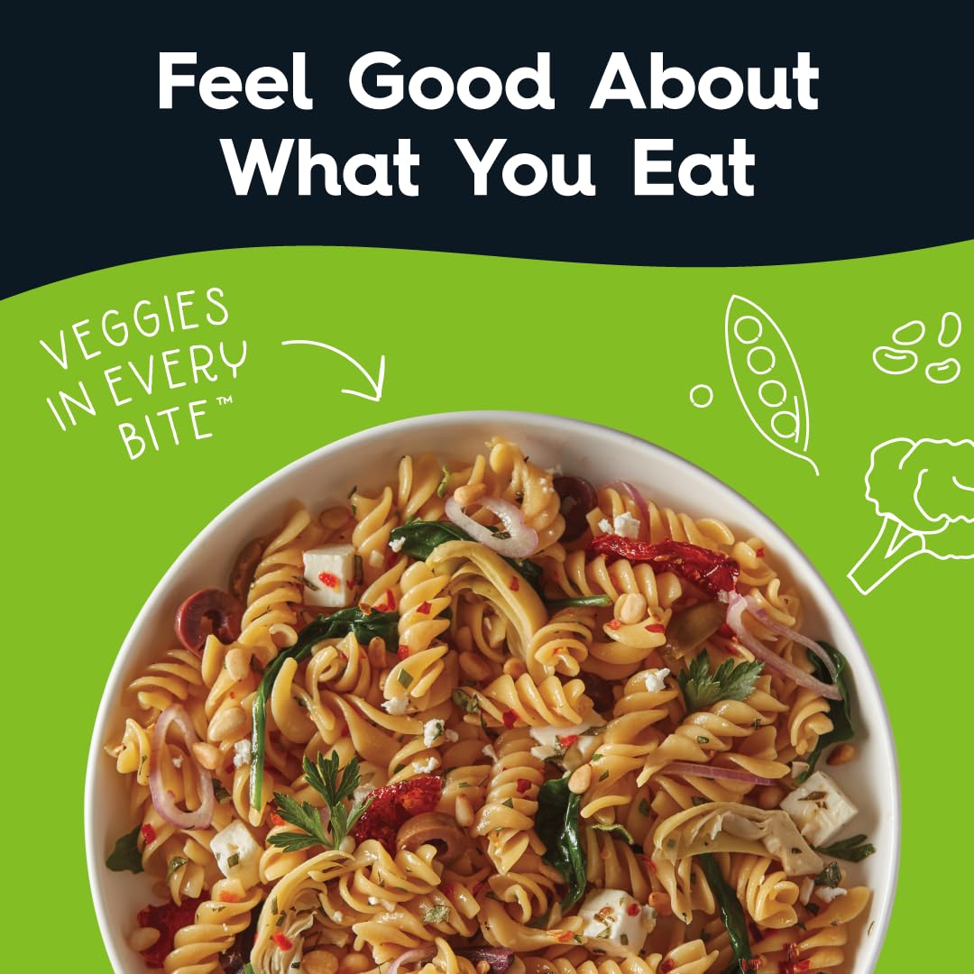 Veggiecraft Farms Rotini Pasta - High Protein, Vegan, Gluten Free Noodles, Made with Lentil Peas & Cauliflower, Plant Based, Low