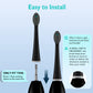 Replacement Brush Heads For ???????????????? ??????????-???????????? Flossing Toothbrush With Cover, Compact, 3 Count Black, Har