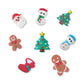 Royal Icing Cake Decorations - Gingerbread Man  Snowman  Santa Claus  Christmas Stocking for Merry Christmas Party (26 Count)
