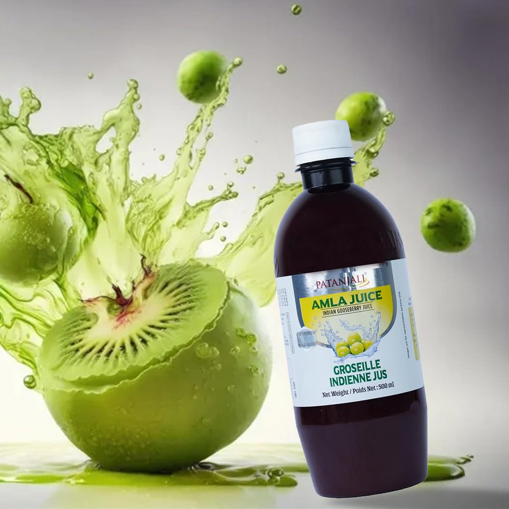 Patanjali Amla (Indian Gooseberry) Juice 500Ml / 16.90 Fl Oz