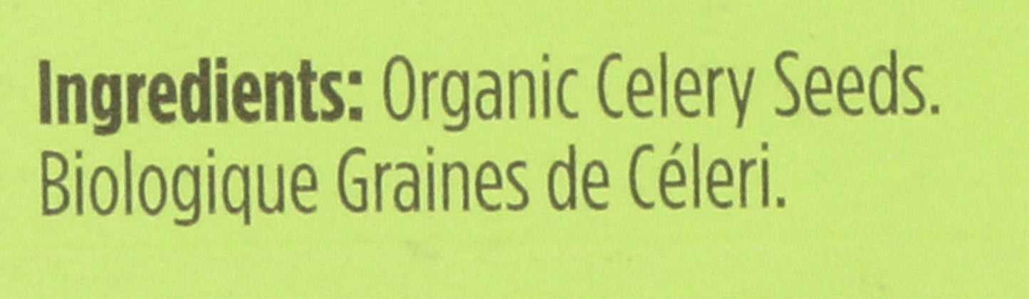 Spicely Organic Celery Seeds Whole 0.35 Ounce Ecobox Certified Gluten Free