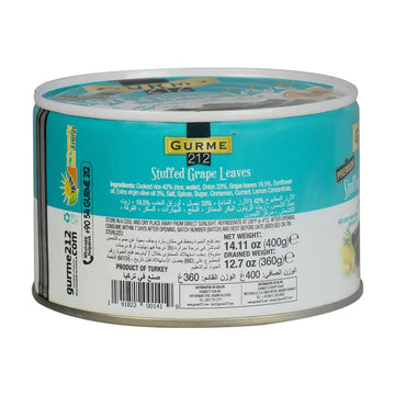 Gurme212 Premium 14 Oz Stuffed Vine Leaves (Dolmades)