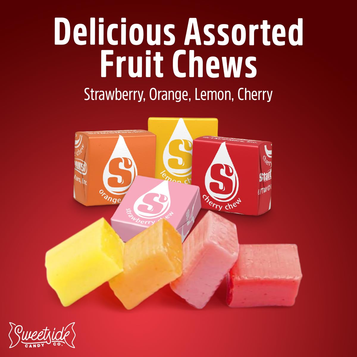 Fruit Chews Candy  2lb Pack of Starbrst Candy Bulk  Individually Wrapped for Freshness and Easy Sharing  Perfect Bulk Candies for Buffet Spreads at Weddings  Movie Nights and School Functions