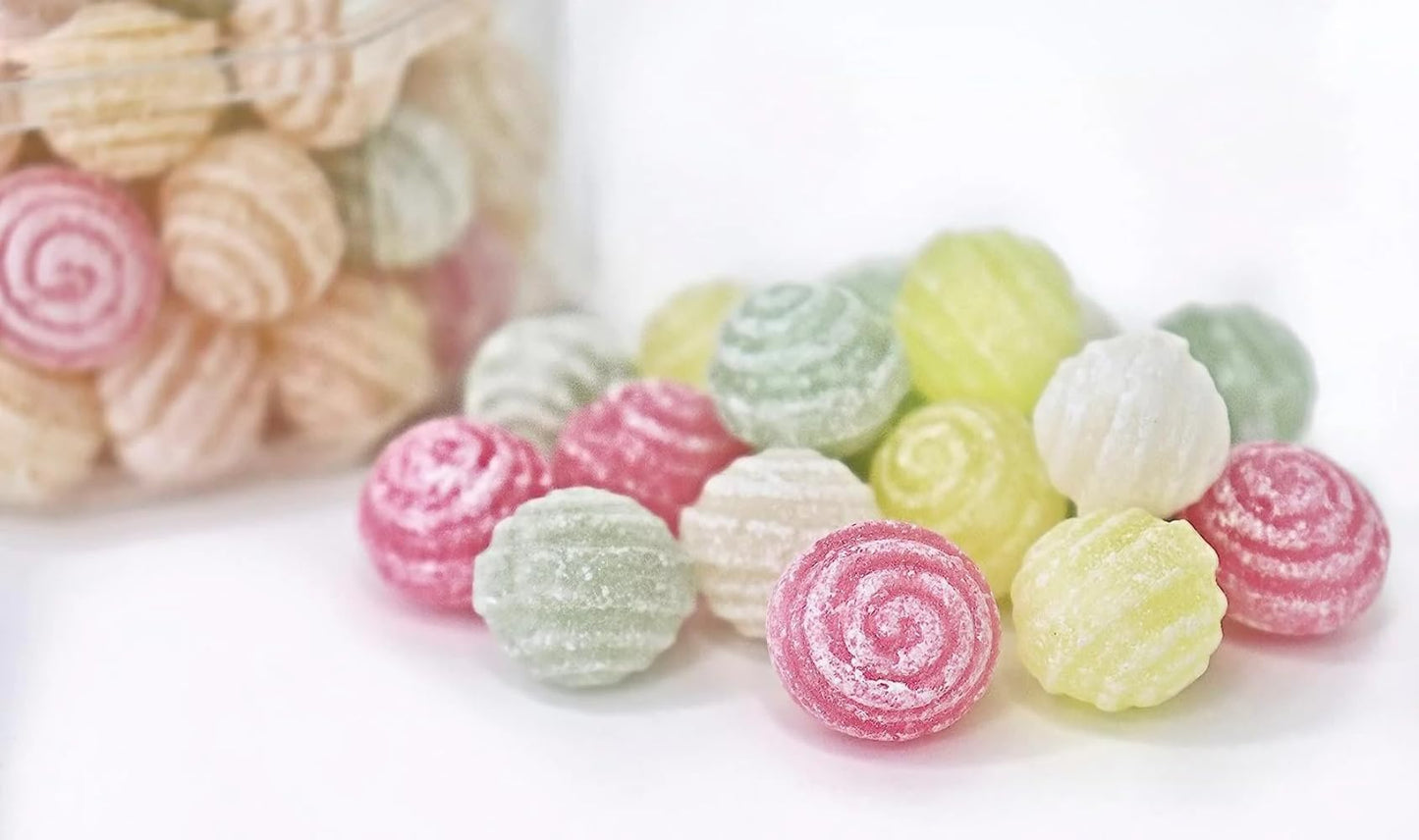 Andy Anand Sugar Free Hard Candy Spirals, 110pc Stevia Sweetened, Zero Sugar, 5 Flavors, 7 Oz, Made in Spain - Healthy Candy Assortment
