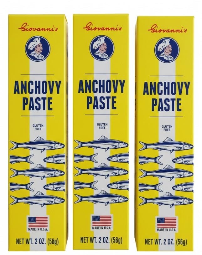 GiovanniS Anchovy Paste  2Oz (Pack Of 3) | Made In Usa