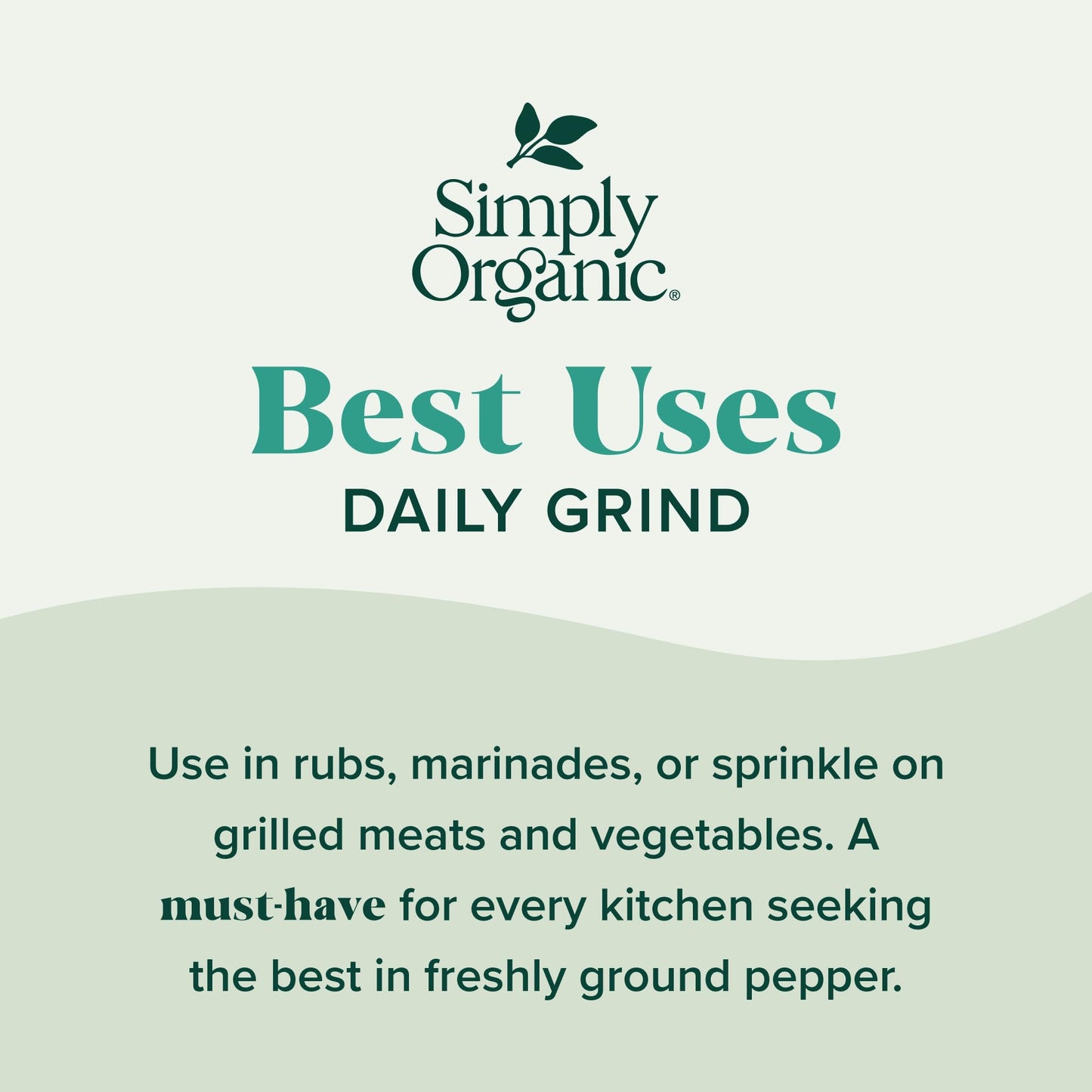 Simply Organic Daily Grind, Certified Organic | 2.65 oz | Pack of 3 | Piper nigrum L.