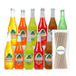 Jarritos Variety Pack Mexican Soft Soda Drink 12 fl oz Glass Bottles 12 Pack + 15 Sugarcane Disposable Straws by KOOL8SHOP Infin