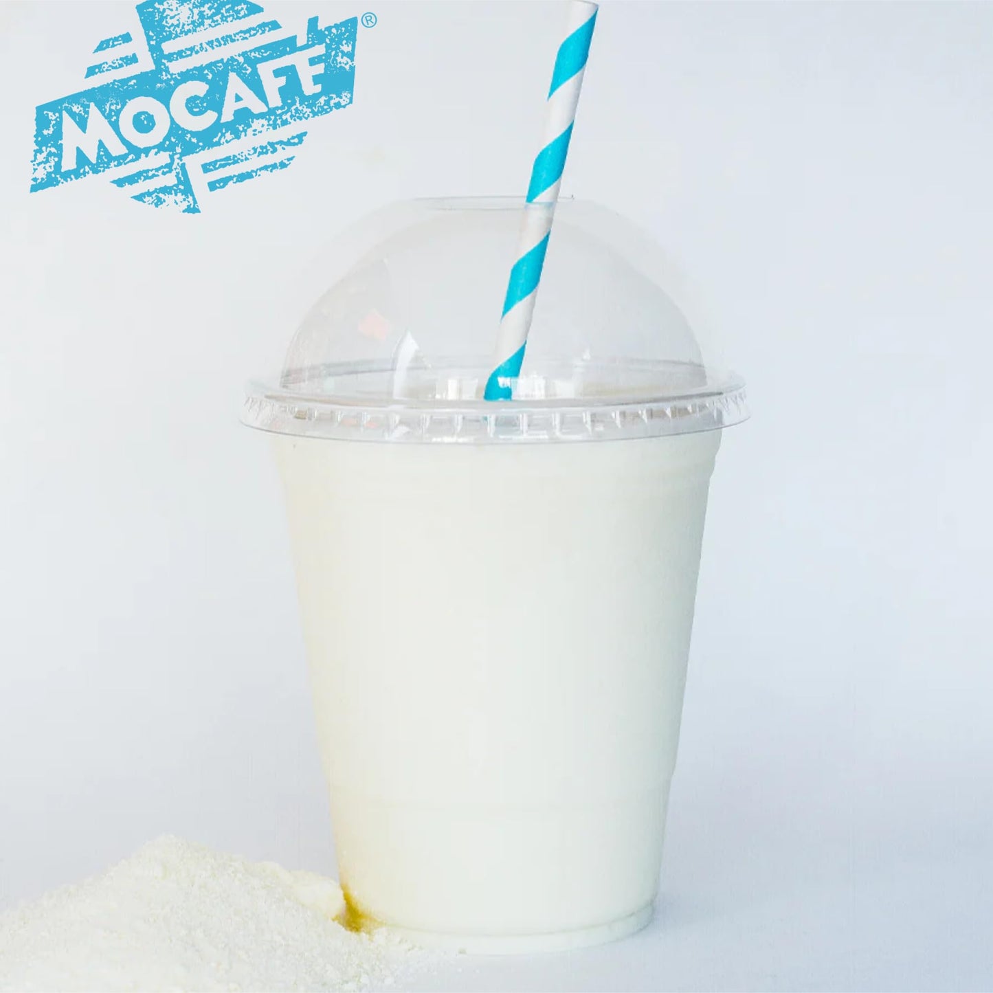 Mocafe Vanilla Latte Reduced Sugar Frappe Mix, Instant Blended Iced Coffee Powder, Sweetened With Splenda, 3Lb Bulk Bag