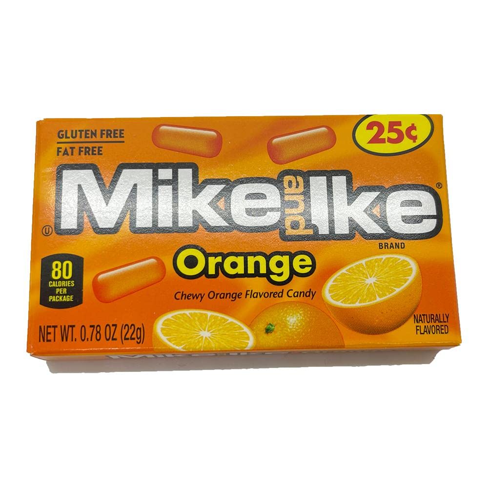 Justborn Mike And Ike Orange Candies - 0.78-Oz Box Case Of 24