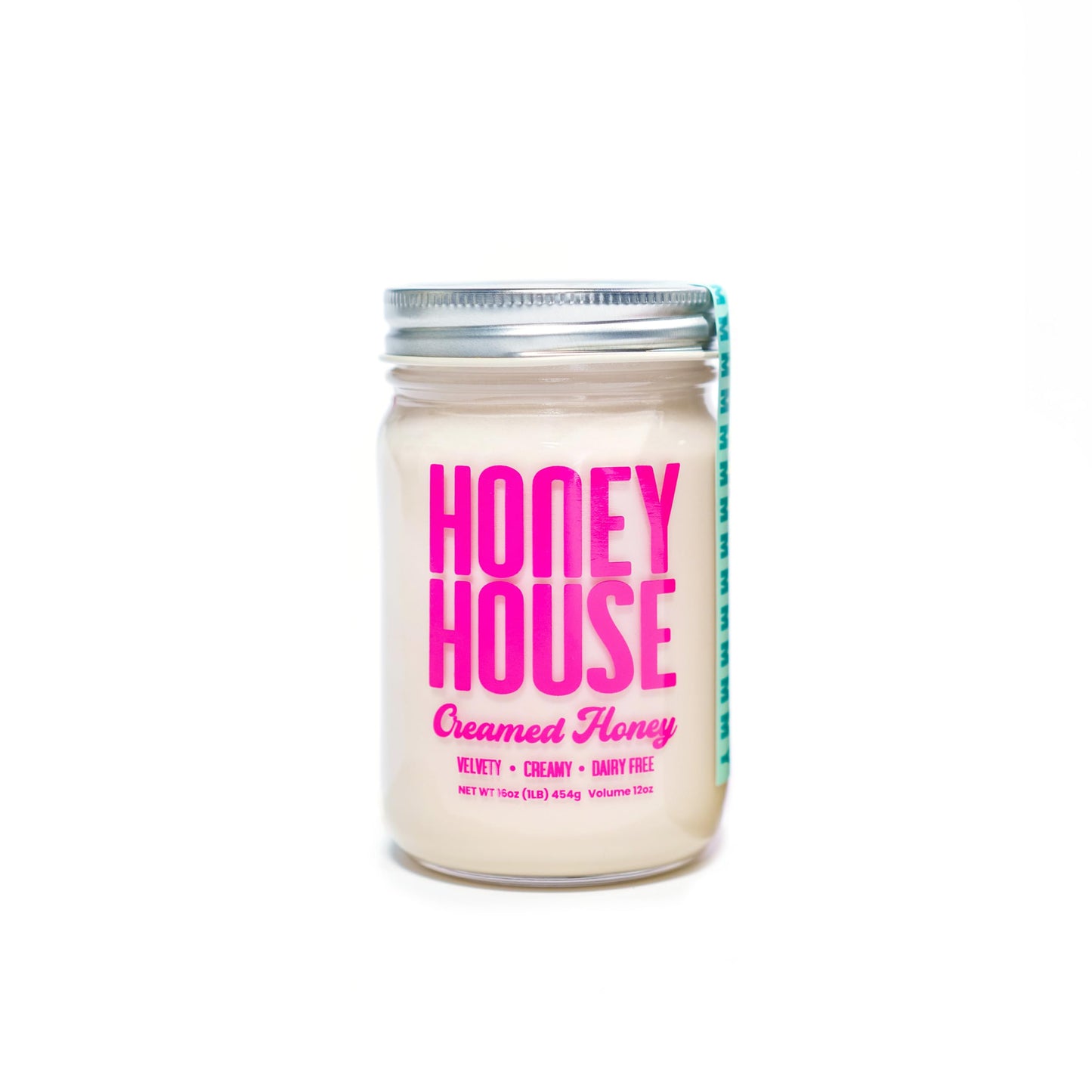 Honey House Creamed Honey - 100% Pure  Raw  Unfiltered & Natural | Sustainably Sourced From American Bee Farmers | Smooth & Spreadable | 12 Oz Glass Jar