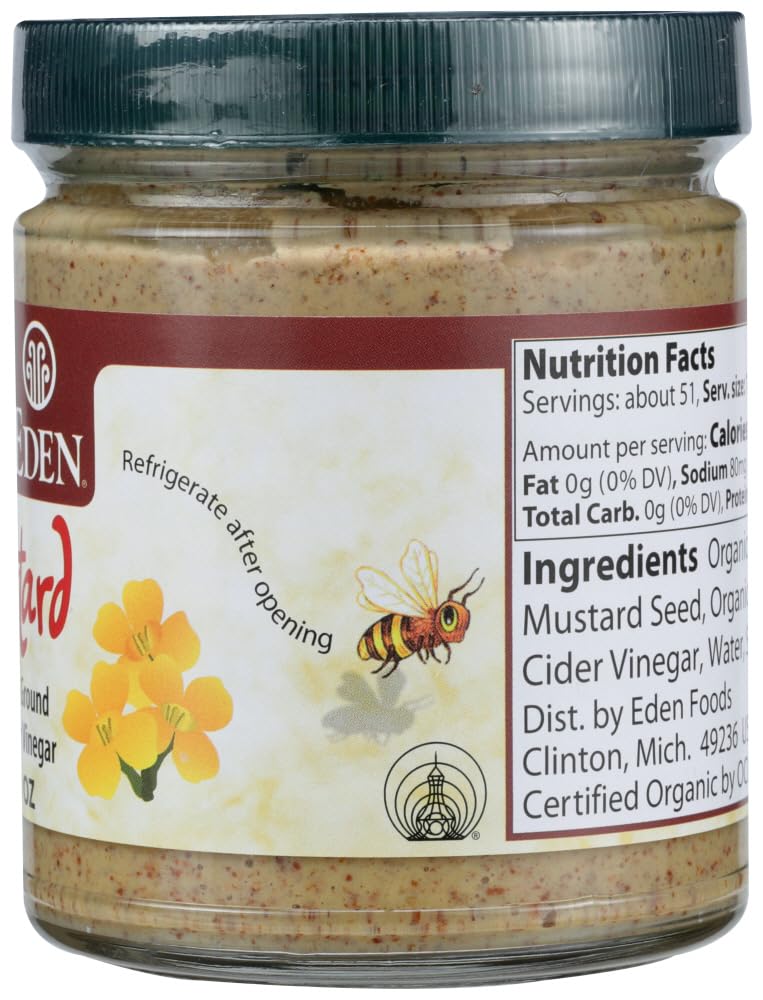 Eden Foods Organic Brown Mustard, 9 Ounces, Case of 3