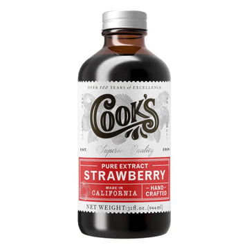 Cooks, Strawberry Extract for Baking, Preserves, Syrup, Cookies, Cakes, 32 oz