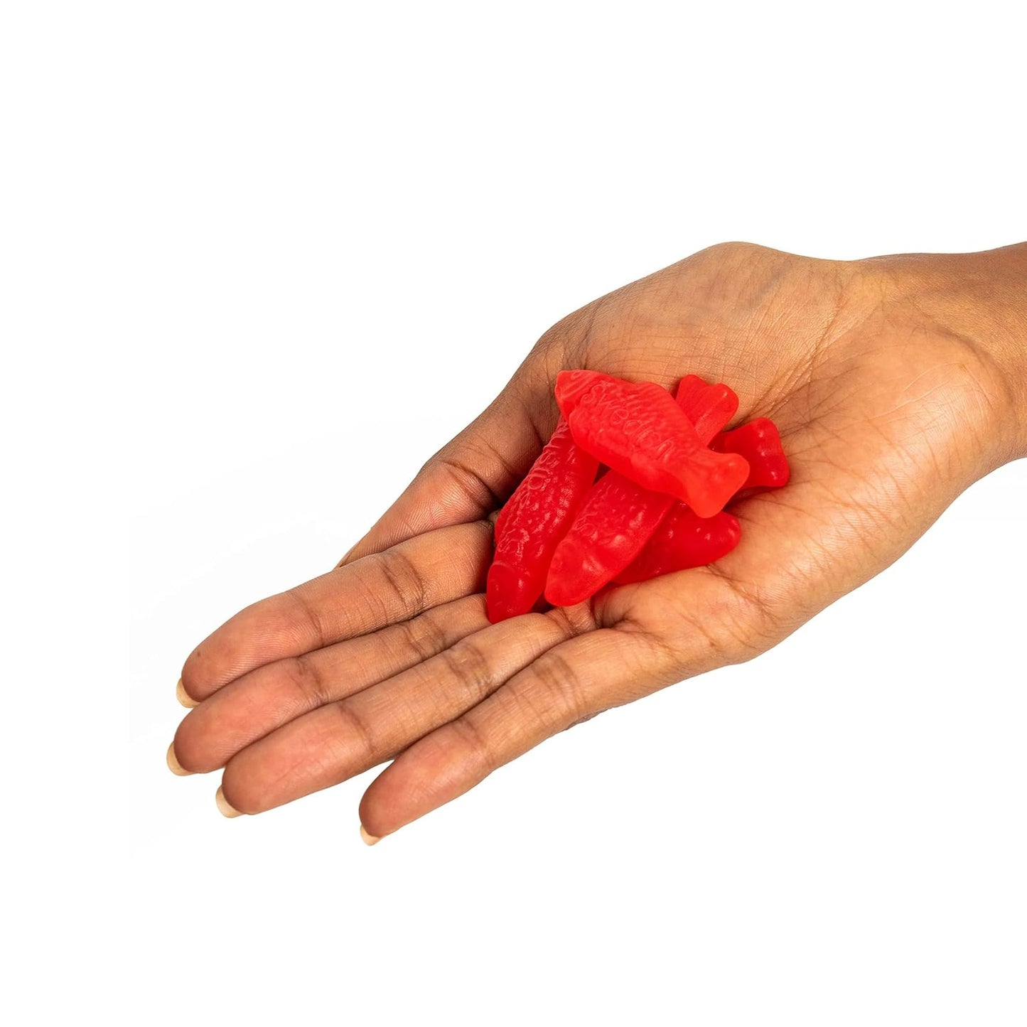 Deal Society Soft & Chewy Red Fish Candy, 8 oz Bags, 6 Pack – Classic Gummy   for Parties and Snacks