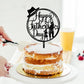 Keoysek Black Acrylic Dad Happy Birthday Cake Topper Father'S Day Birthday Party Decorations Supplies Decorations